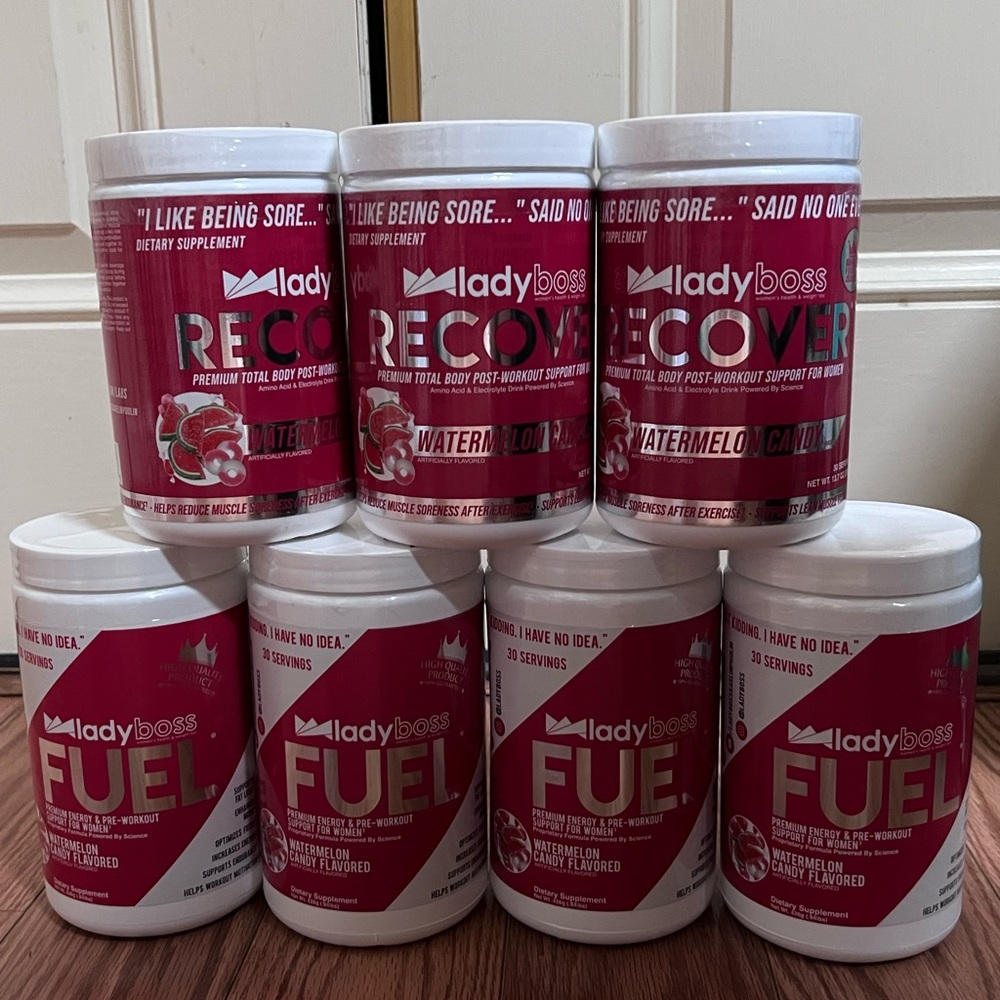 Lady Boss NEW, FUEL and RECOVERY. 4 FUEL, 3 RECOVERY 1 for $25 or 7 for $165.